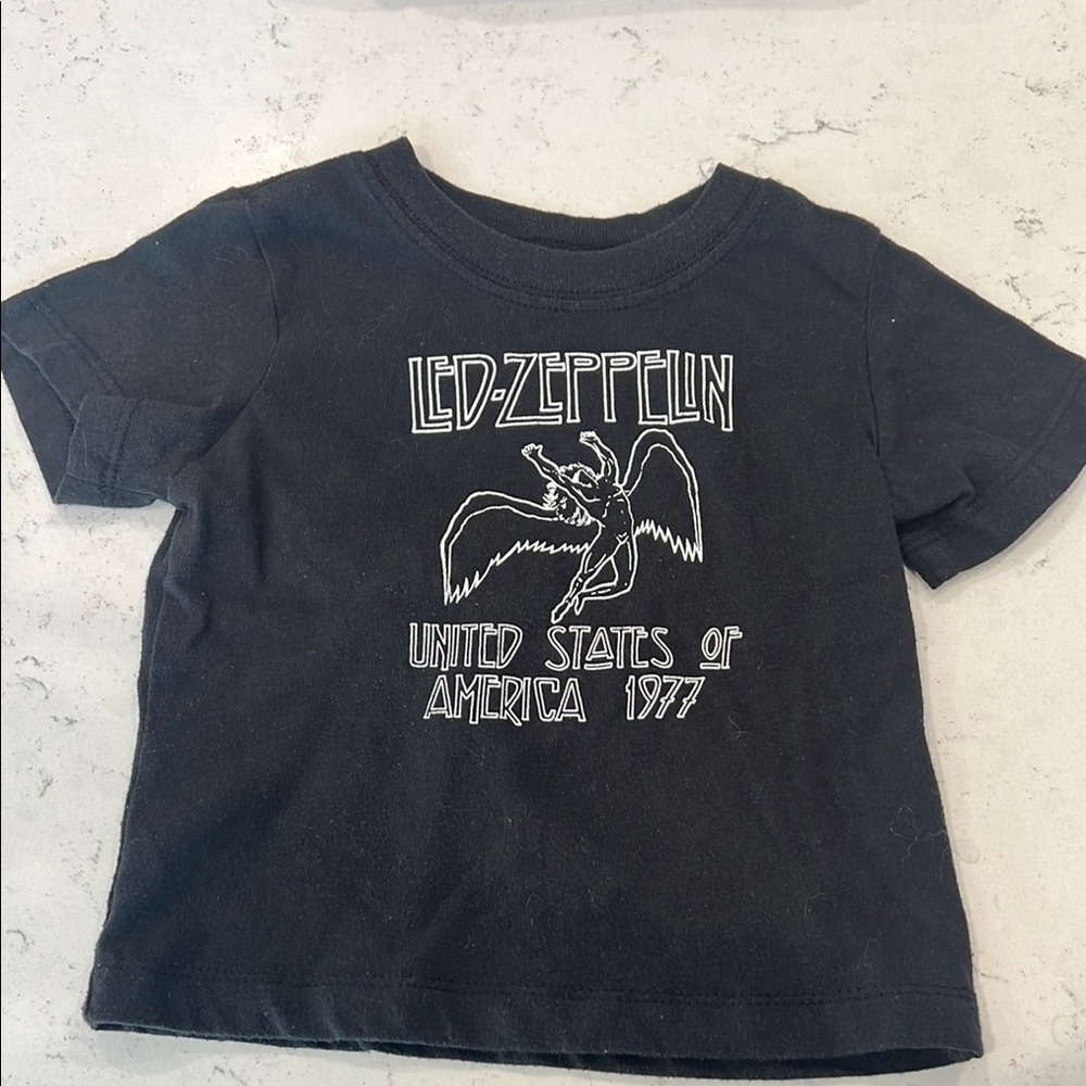 Kids Led Zeppelin Black T-Shirt top